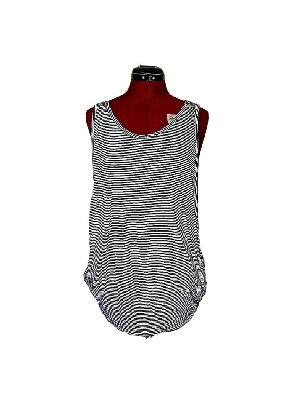 Free People WE THE FREE Tank Top Large L Multicolor Striped Boho Sleeveless Knit